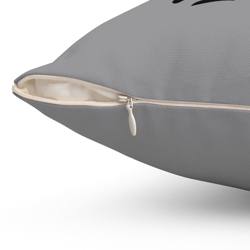 Customizable Spun Polyester Square Pillow with Double Sided Print and Zipper