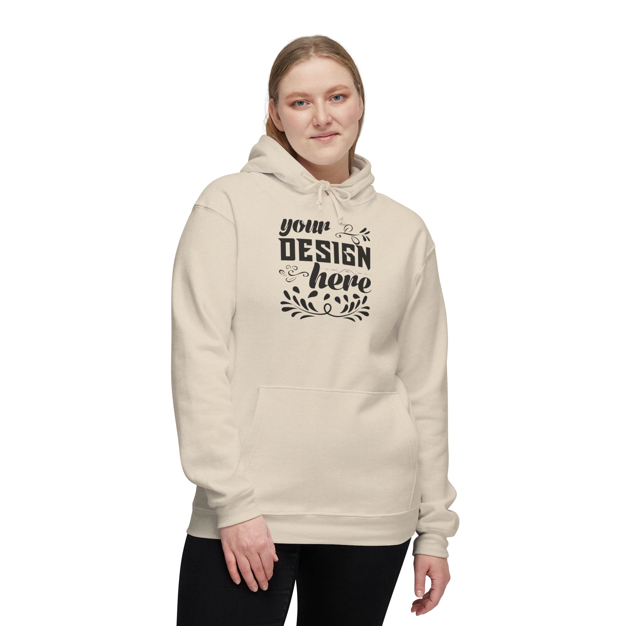 Customizable Bayside 960 Unisex Heavyweight Hooded Sweatshirt Made in US