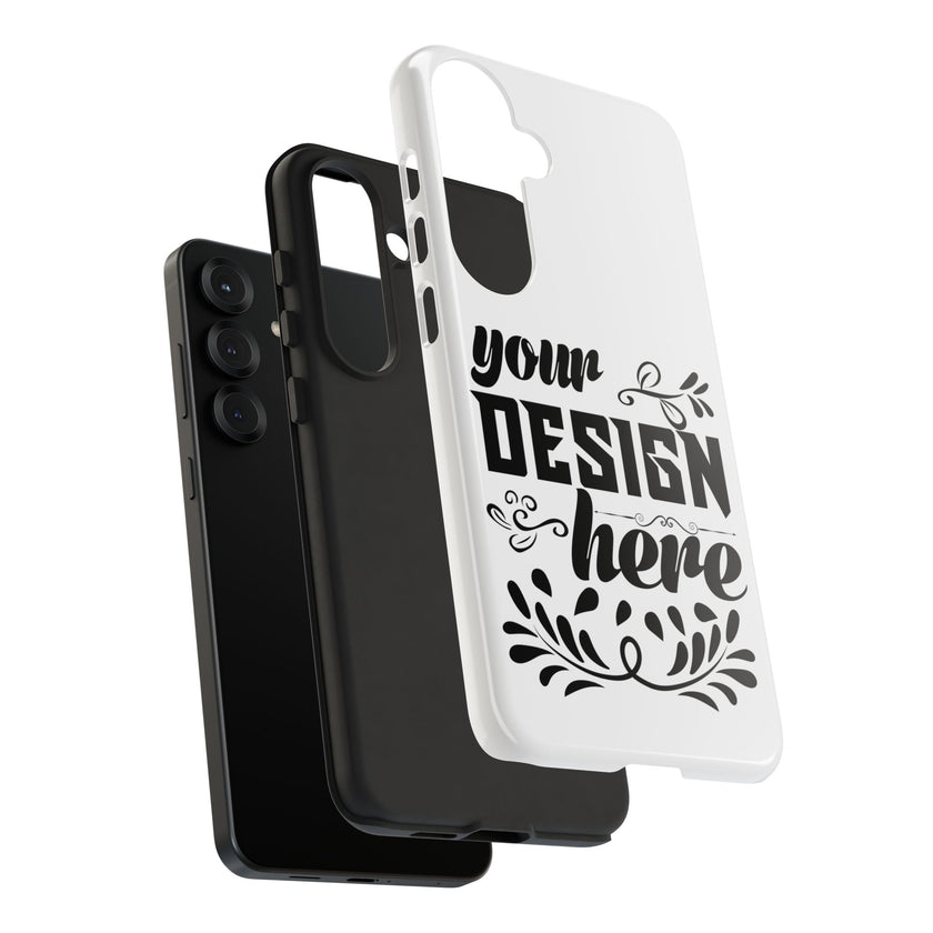 Customizable Tough Dual Layer Phone Case Polycarbonate TPU Liner Protective