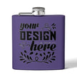 Customizable Polar Camel 6oz Stainless Steel Flask with UV DTF Print