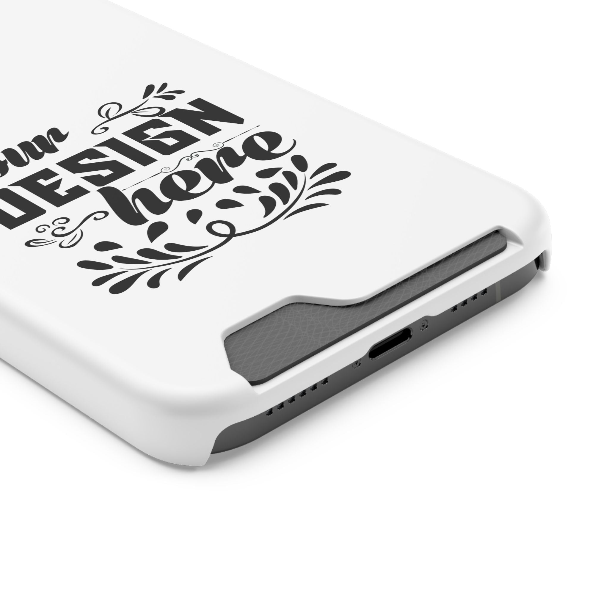 Customizable Polycarbonate Phone Case With Card Holder MagSafe Compatible