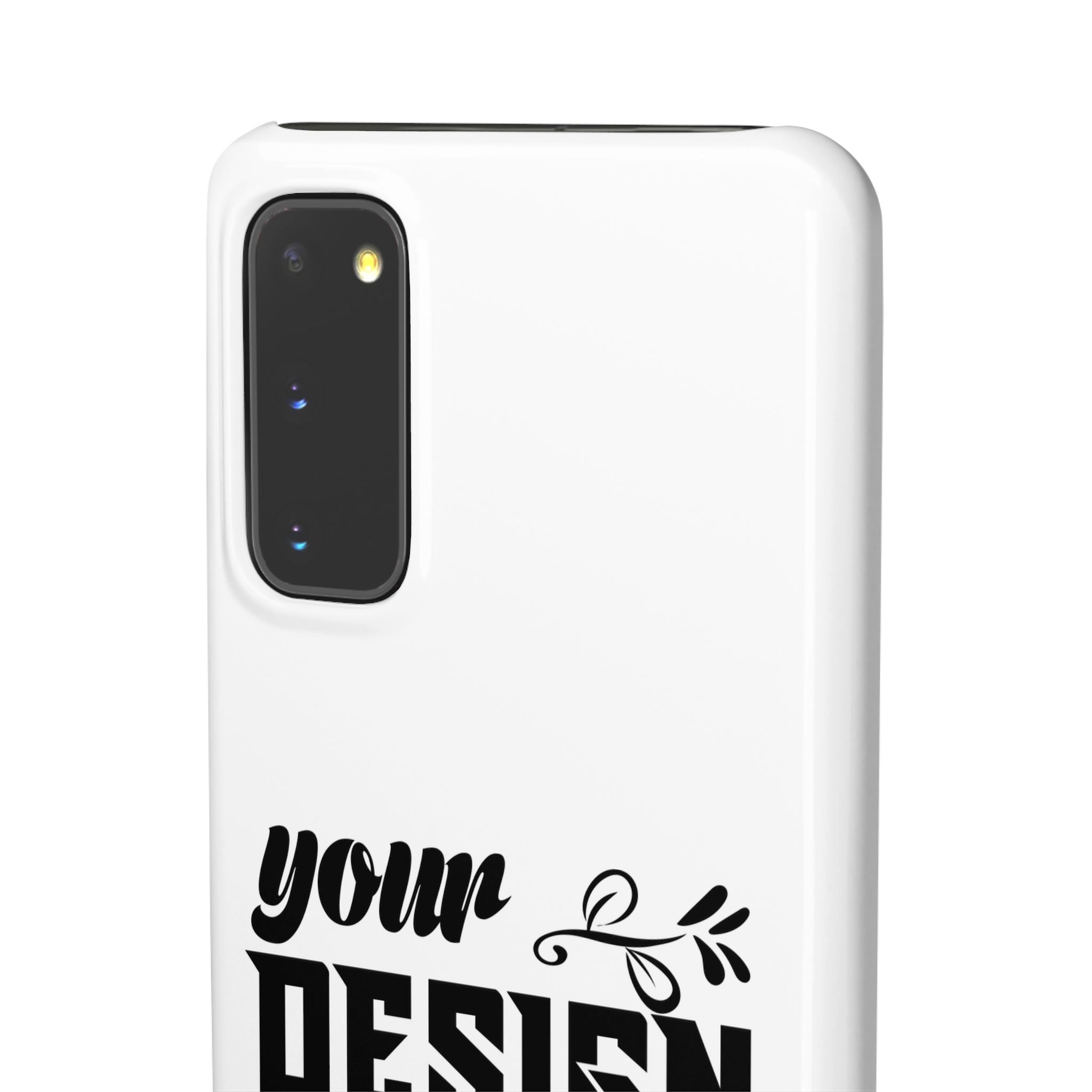 Customizable Snap Phone Case Slim Lightweight Polycarbonate Gloss Or Matte