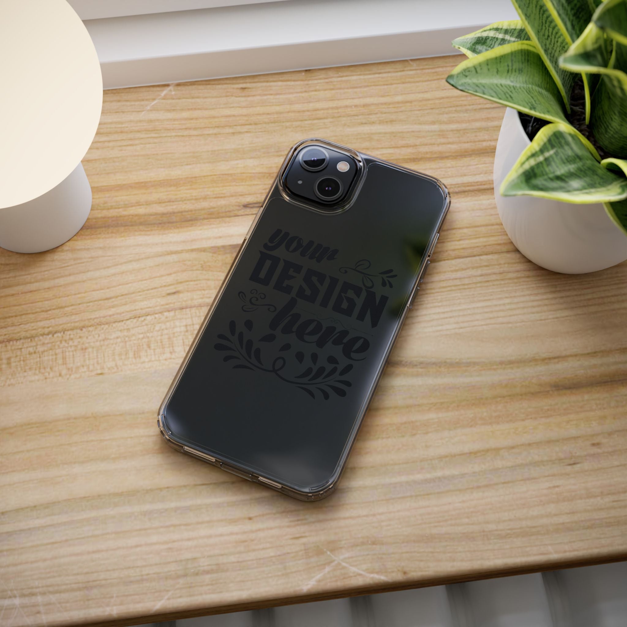 Customizable Clear Impact Resistant Phone Case With TPU Sides Wireless Ready