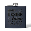 Customizable Polar Camel 6oz Stainless Steel Flask with UV DTF Print