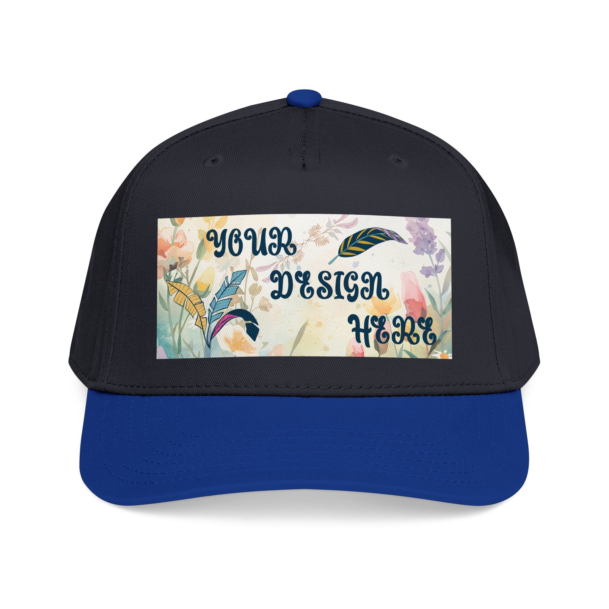 Customizable OTTO 31-069 Mid Profile 5 Panel Baseball Cap
