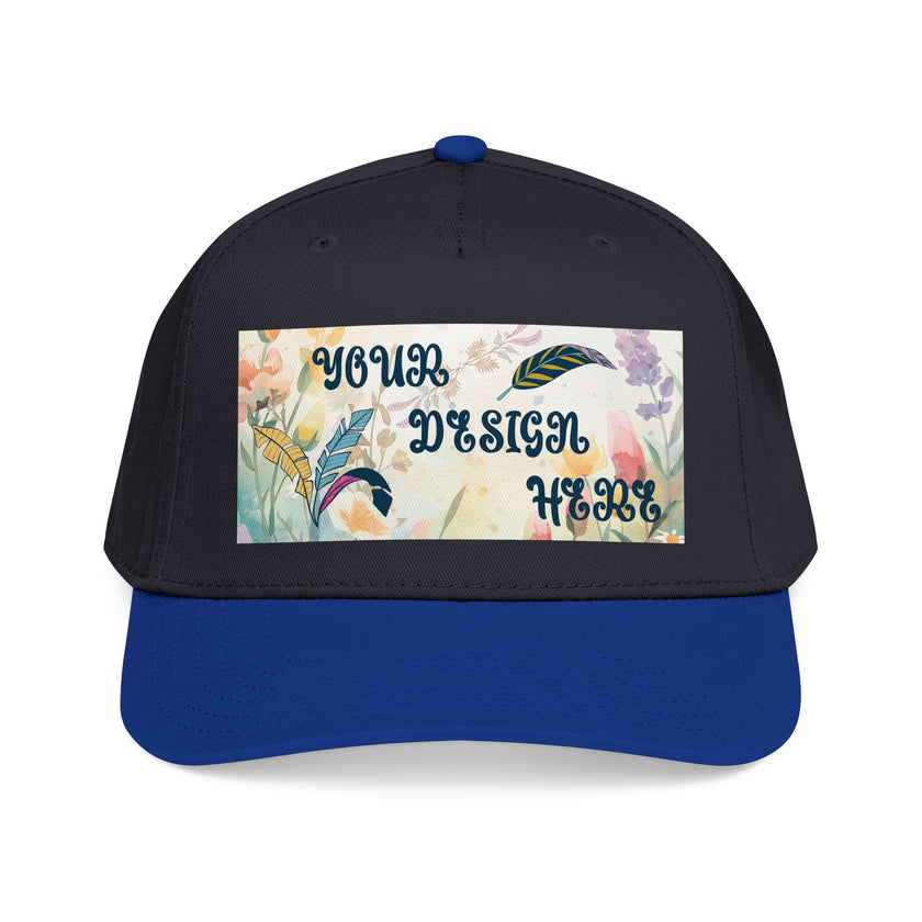 Customizable OTTO 31-069 Mid Profile 5 Panel Baseball Cap