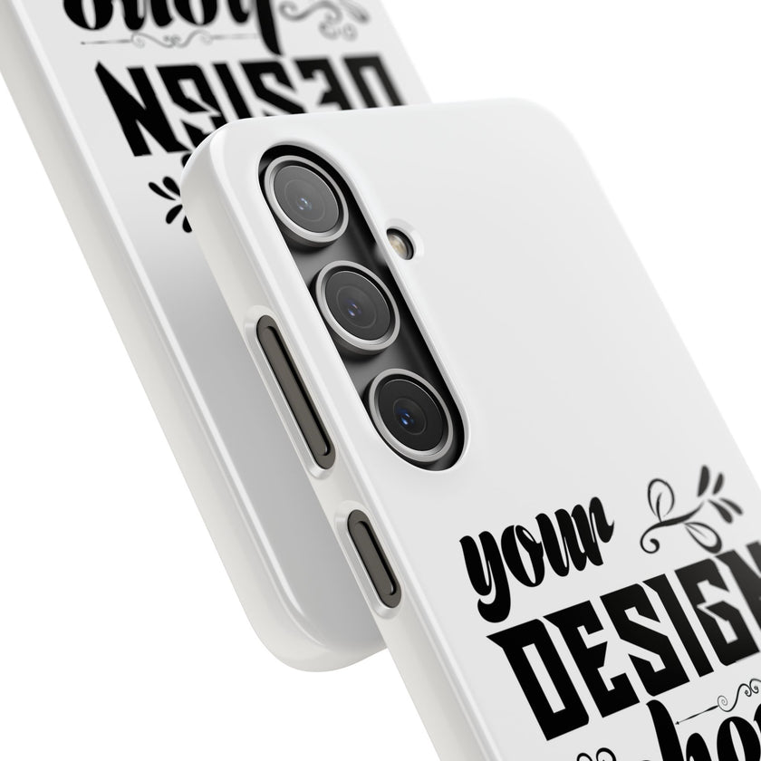 Customizable Snap Phone Case Slim Lightweight Polycarbonate Gloss Or Matte