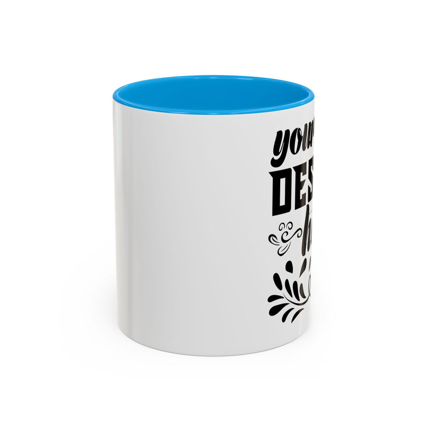 Customizable Glossy Ceramic Accent Mug 11oz and 15oz