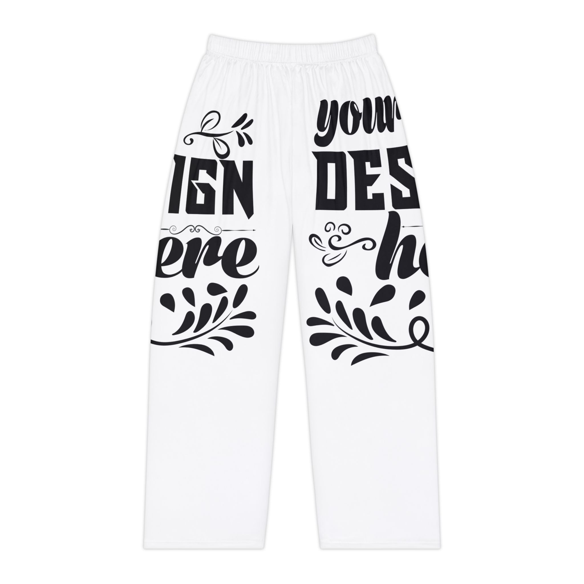 Customizable Womens Pajama Pants All Over Print Light Brushed Polyester