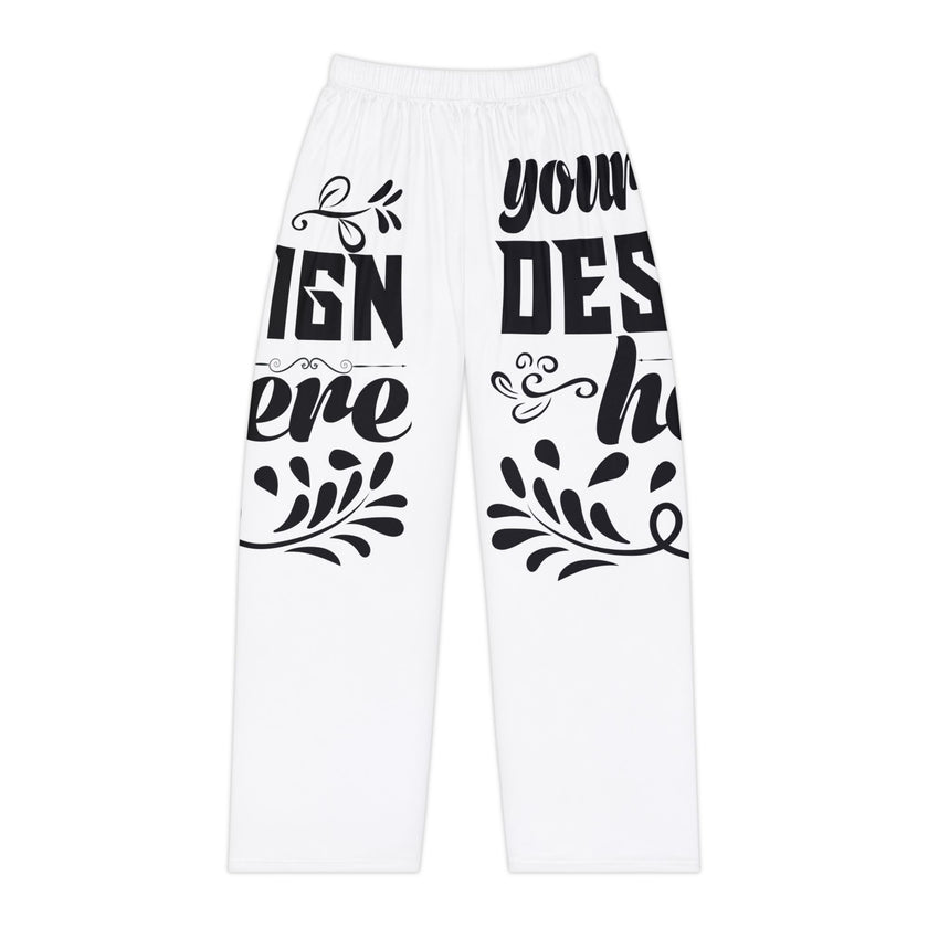 Customizable Womens Pajama Pants All Over Print Light Brushed Polyester