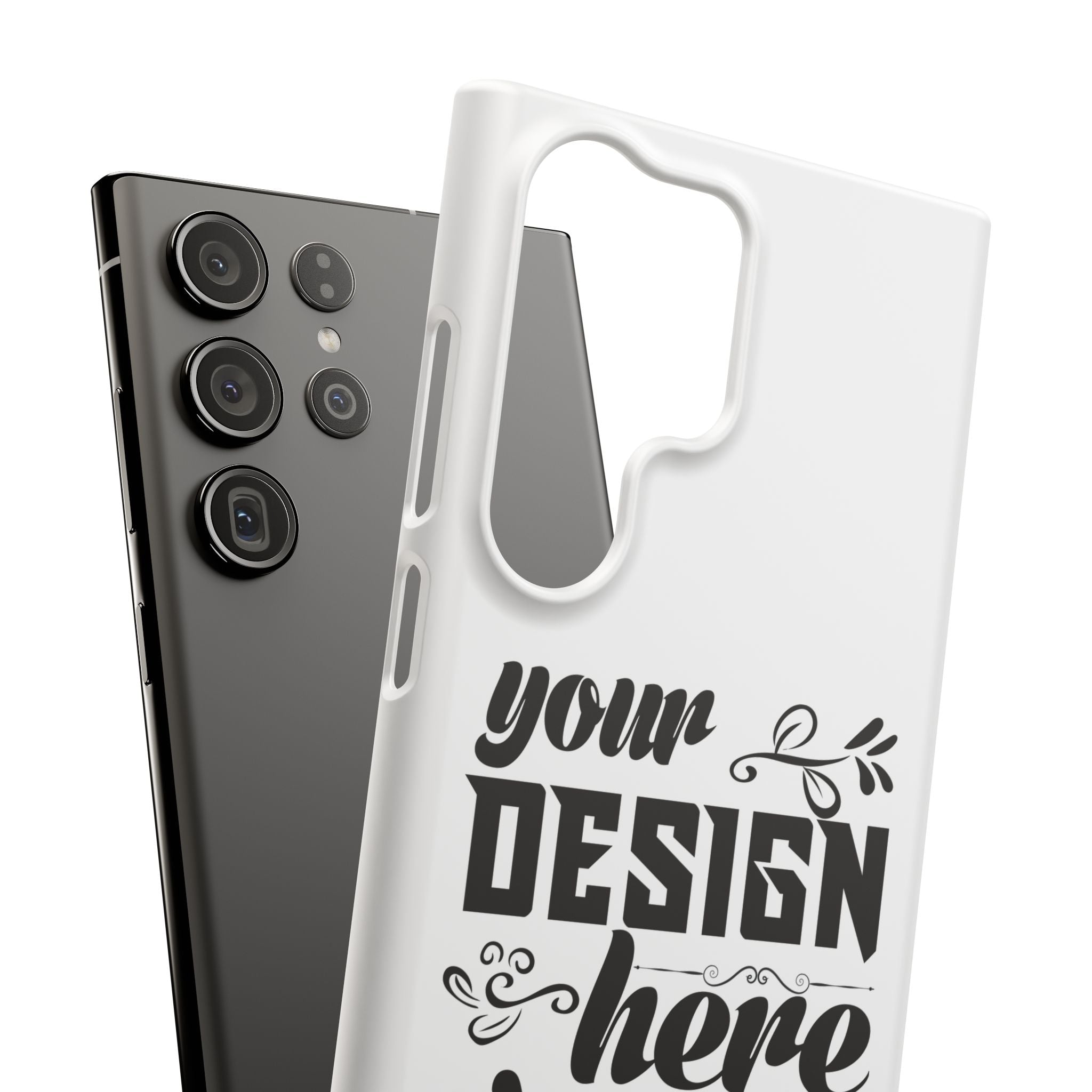 Customizable Snap Phone Case Slim Lightweight Polycarbonate Gloss Or Matte
