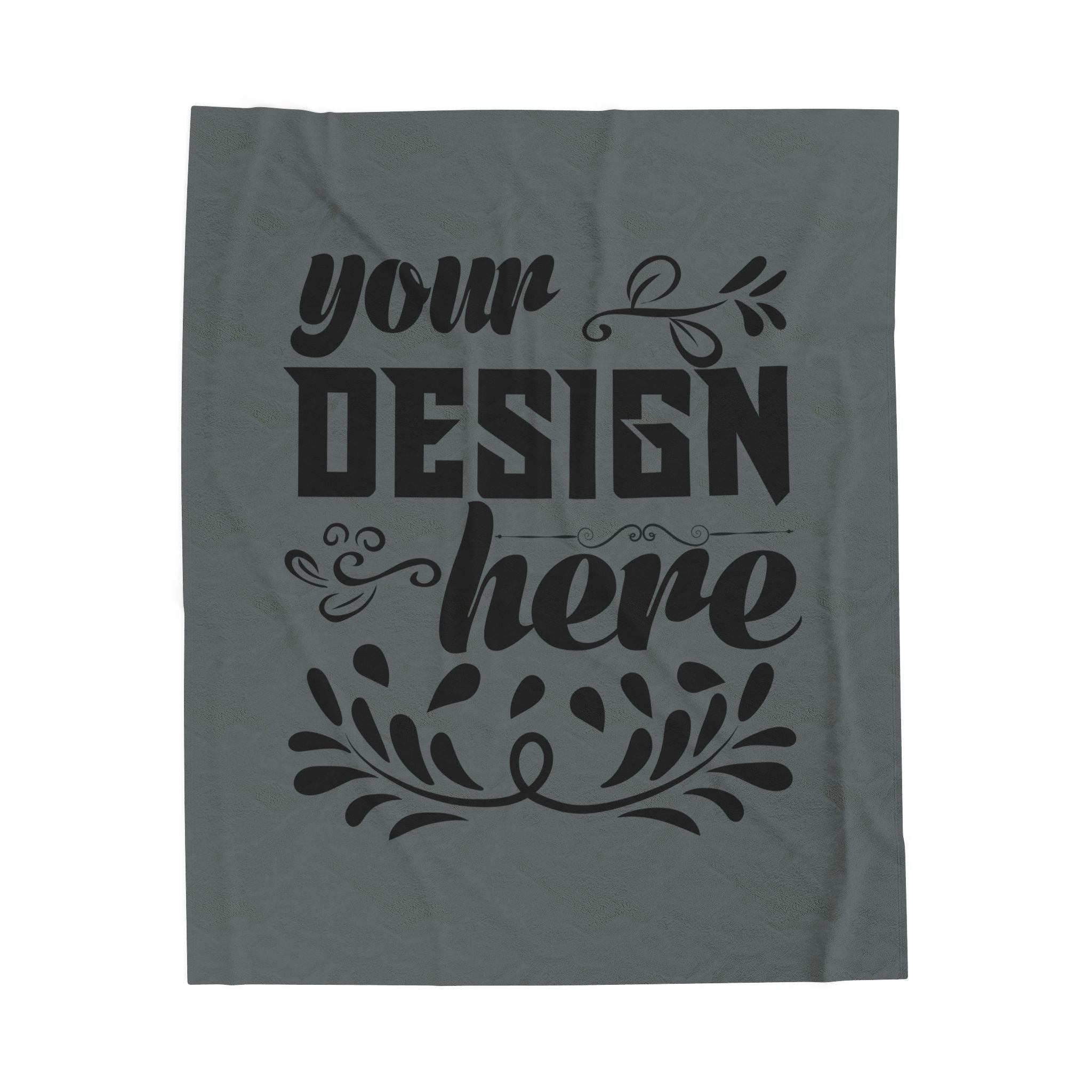 Customizable Velveteen Plush 300gsm Blanket One Sided Print 3 Sizes