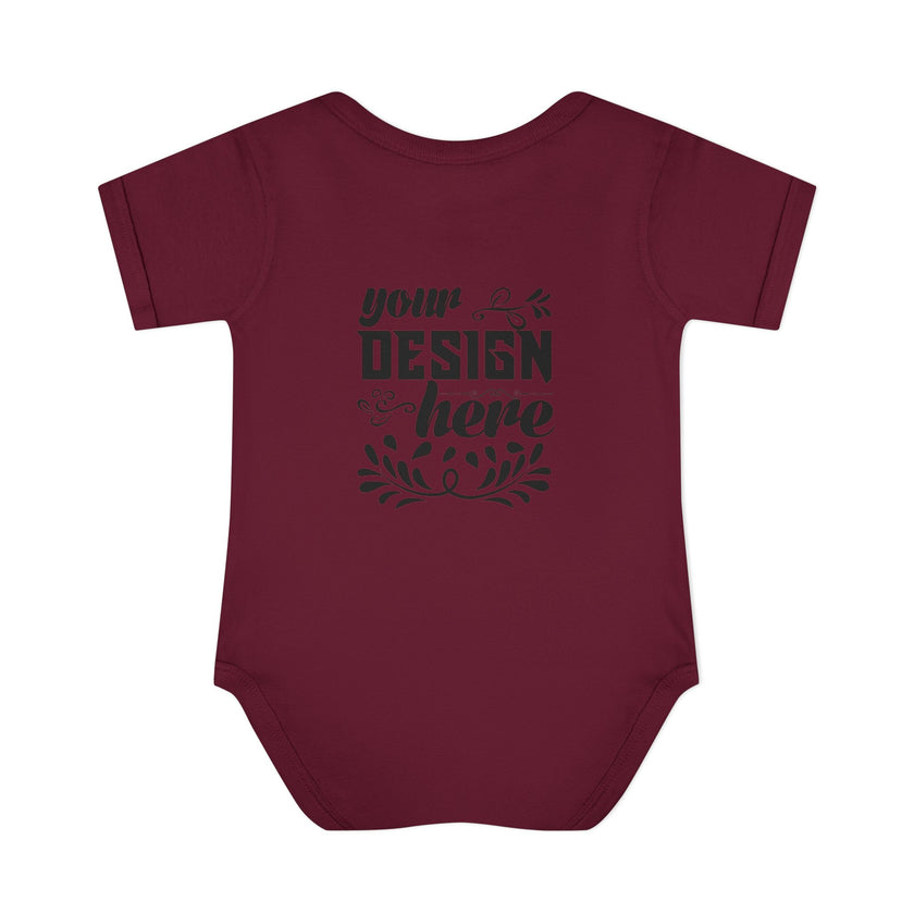 Customizable Infant Baby Rib Bodysuit Rabbit Skins 4400 Unisex