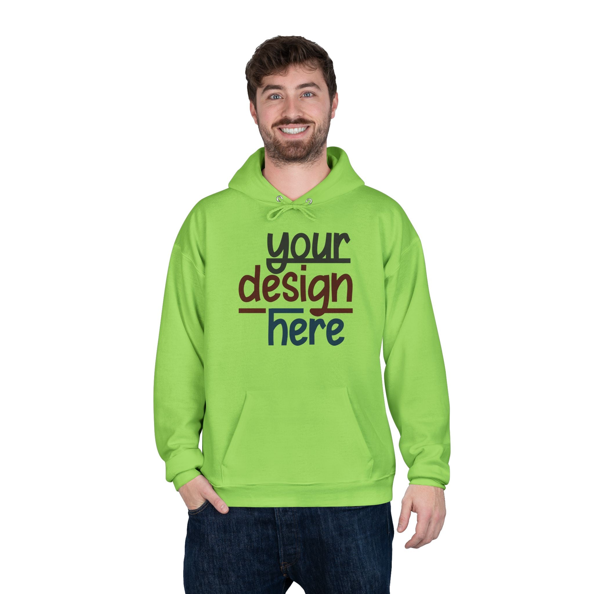 Customizable Hanes P170 EcoSmart Unisex Pullover Hoodie