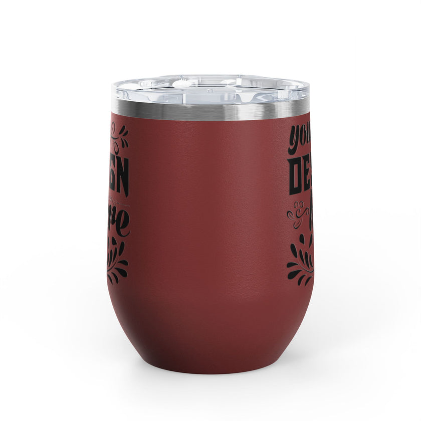 Customizable Polar Camel 12oz Stainless Steel Wine Tumbler Cup Lid