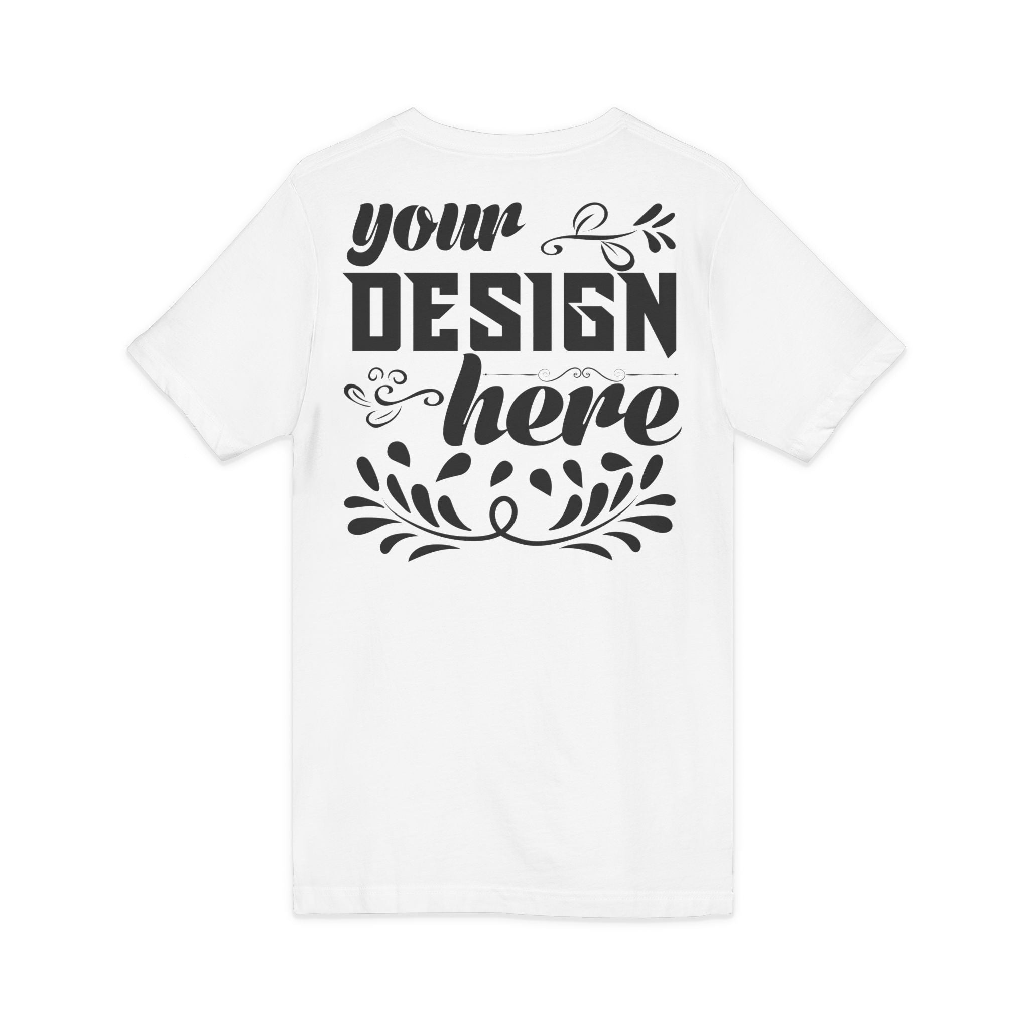 Customizable Bella+Canvas 3005 Unisex Jersey V-Neck Short Sleeve Tee