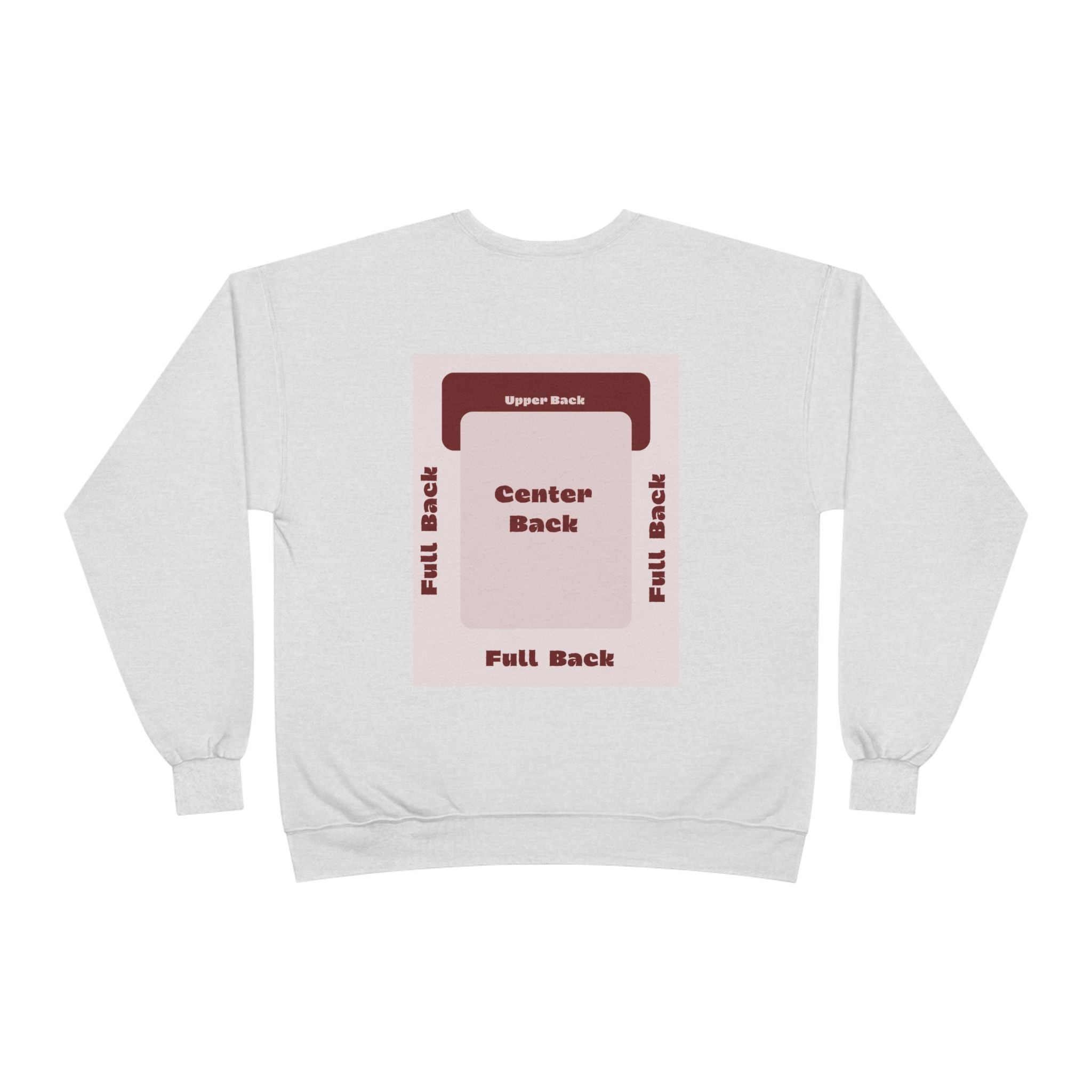 Customizable Unisex Hanes P160 EcoSmart Crewneck Sweatshirt Custom Print