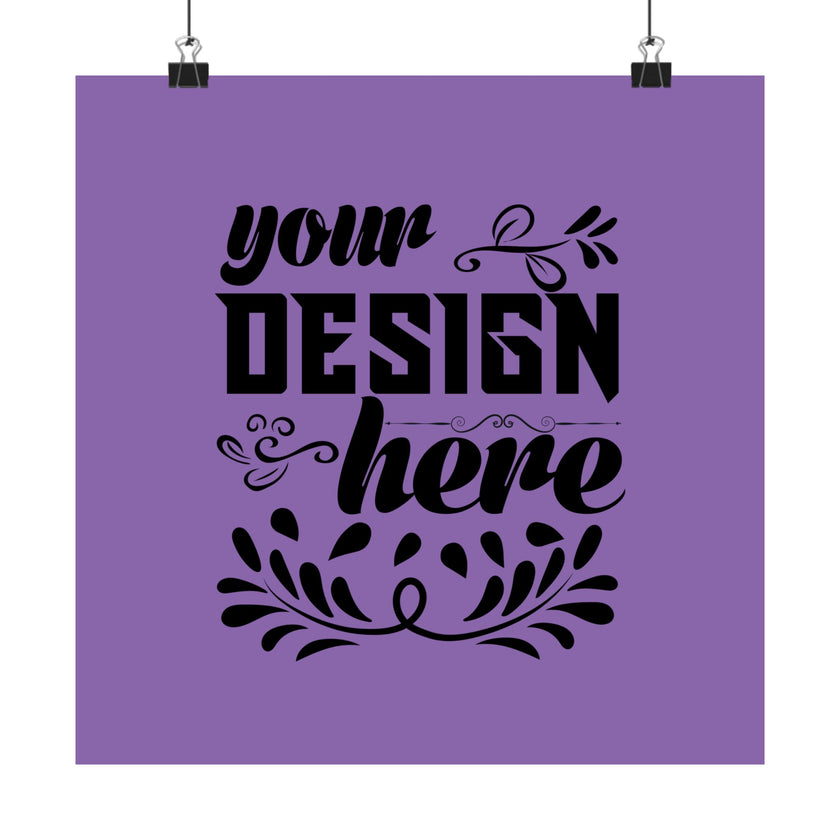 Customizable Matte Vertical Poster Print on Museum Grade Archival Paper