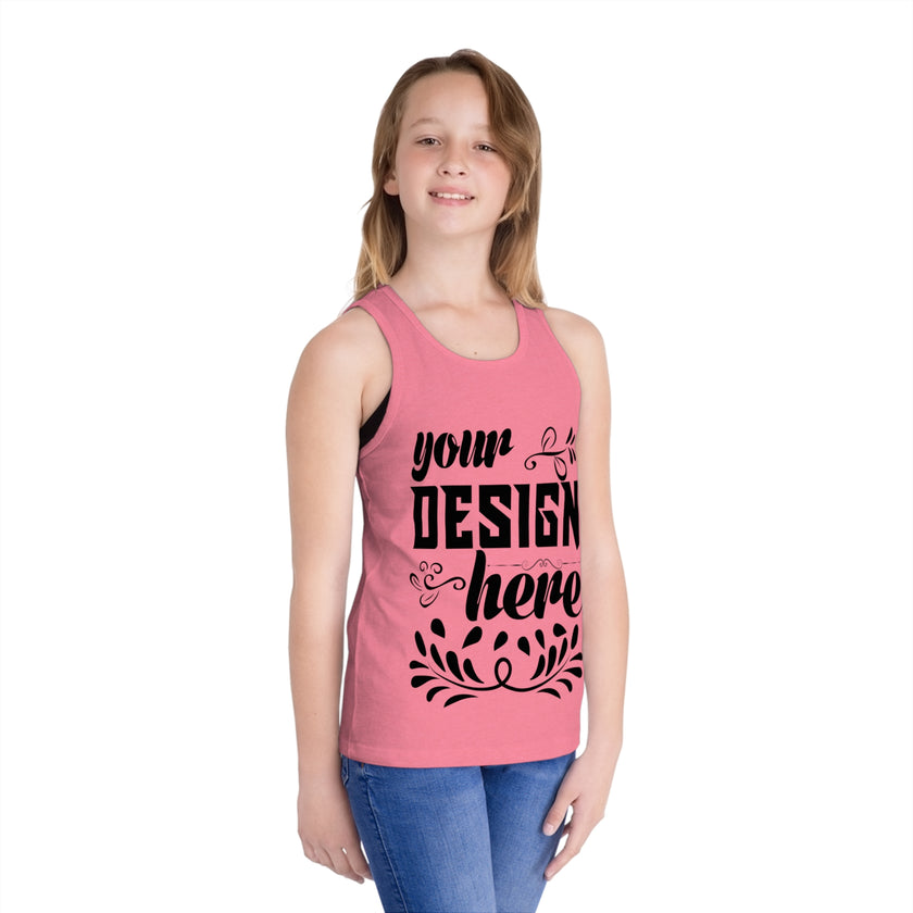 Customizable Bella+Canvas 3480Y Kids Jersey Tank Top Retail Fit