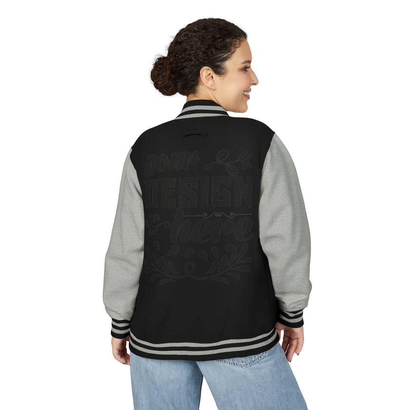 Customizable AWDis JH043 Unisex Heavyweight Letterman Jacket