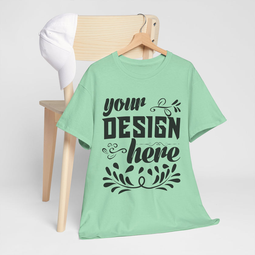 Customizable Gildan 5000 Unisex Heavy Cotton T-Shirt Classic Fit