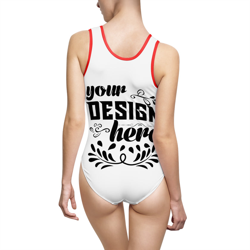 Customizable Women’s Classic One-Piece Swimsuit