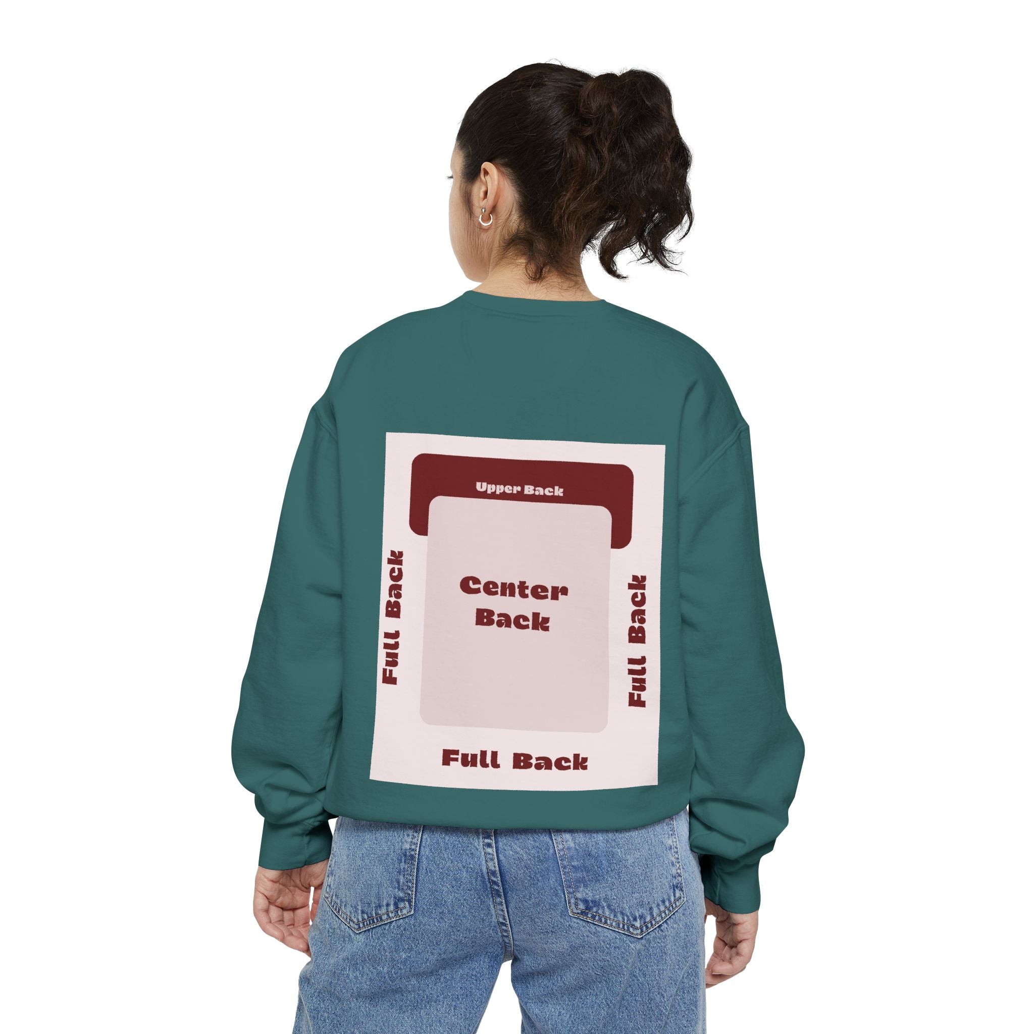 Customizable Comfort Colors 1566 Unisex Garment Dyed Sweatshirt DTG Custom Design