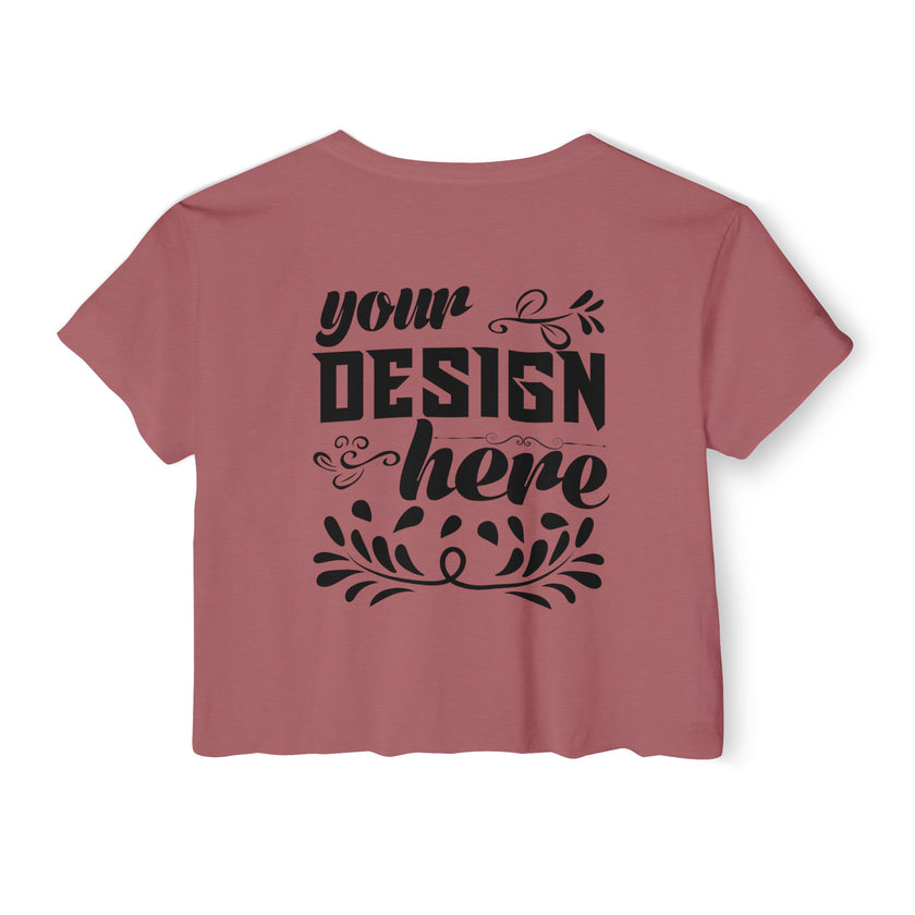 Customizable Next Level 5080 Womens Festival Crop Top