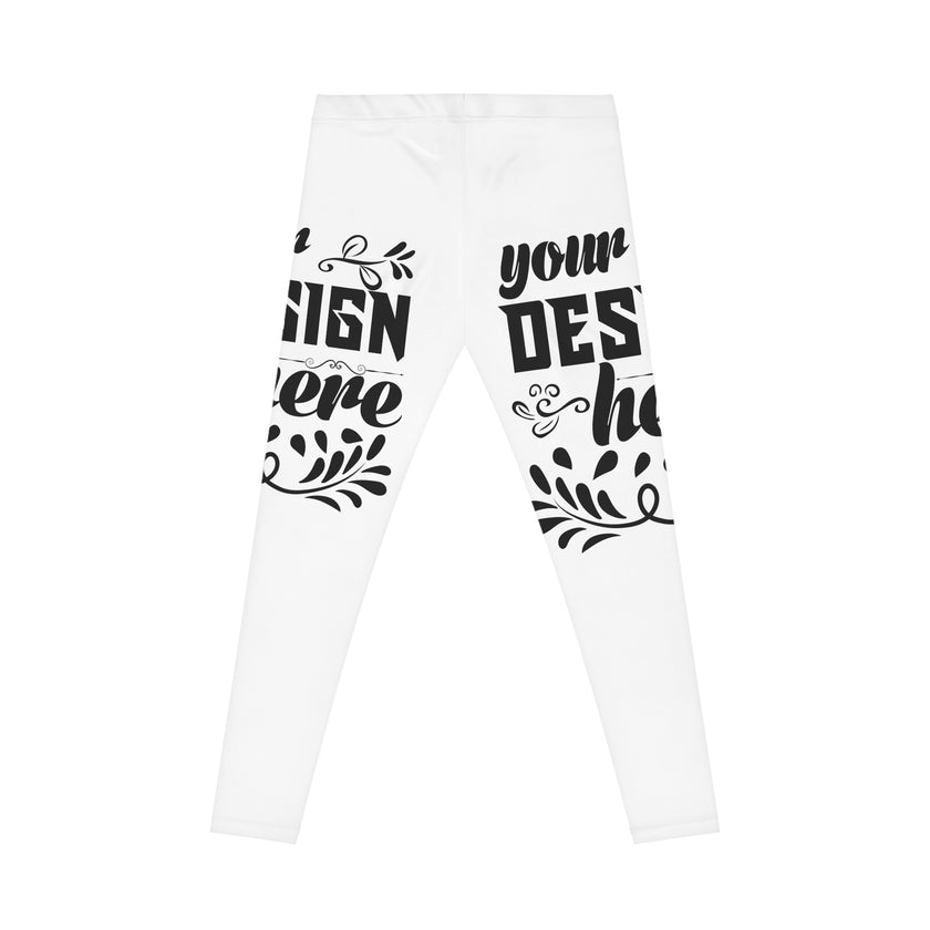 Customizable Women’s Casual Leggings in Polyester Spandex AOP