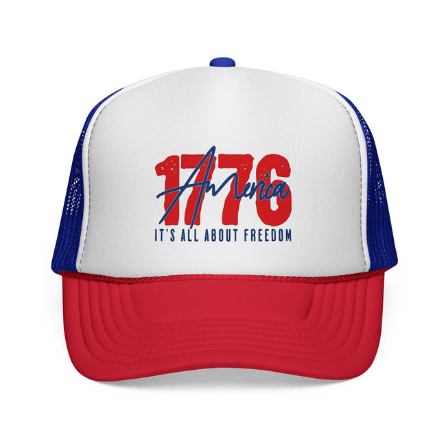 OTTO 39-165 Trucker Cap | 1776 America and Graphic Print