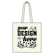 Customizable BAGedge BE055 Organic Cotton Canvas Grocery Tote Shoulder Straps