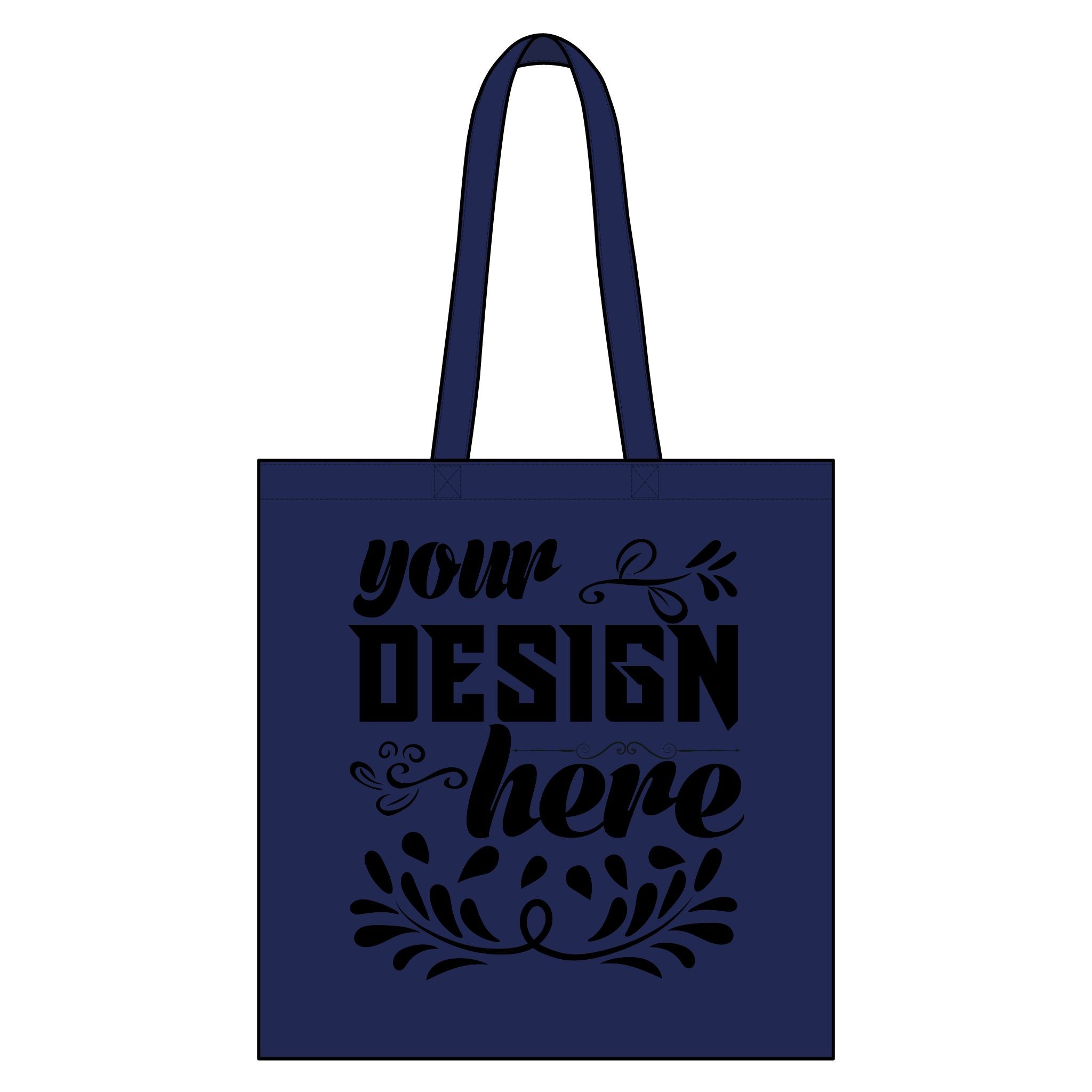 Customizable BAGedge BE055 Organic Cotton Canvas Grocery Tote Shoulder Straps