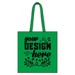 Customizable BAGedge BE055 Organic Cotton Canvas Grocery Tote Shoulder Straps