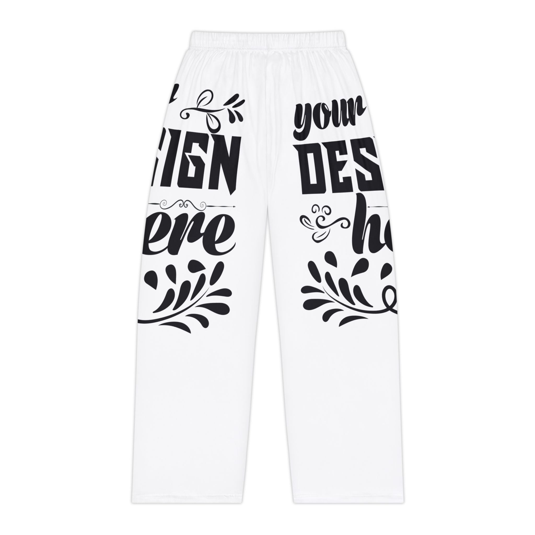 Customizable Womens Pajama Pants All Over Print Light Brushed Polyester