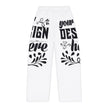 Customizable Womens Pajama Pants All Over Print Light Brushed Polyester
