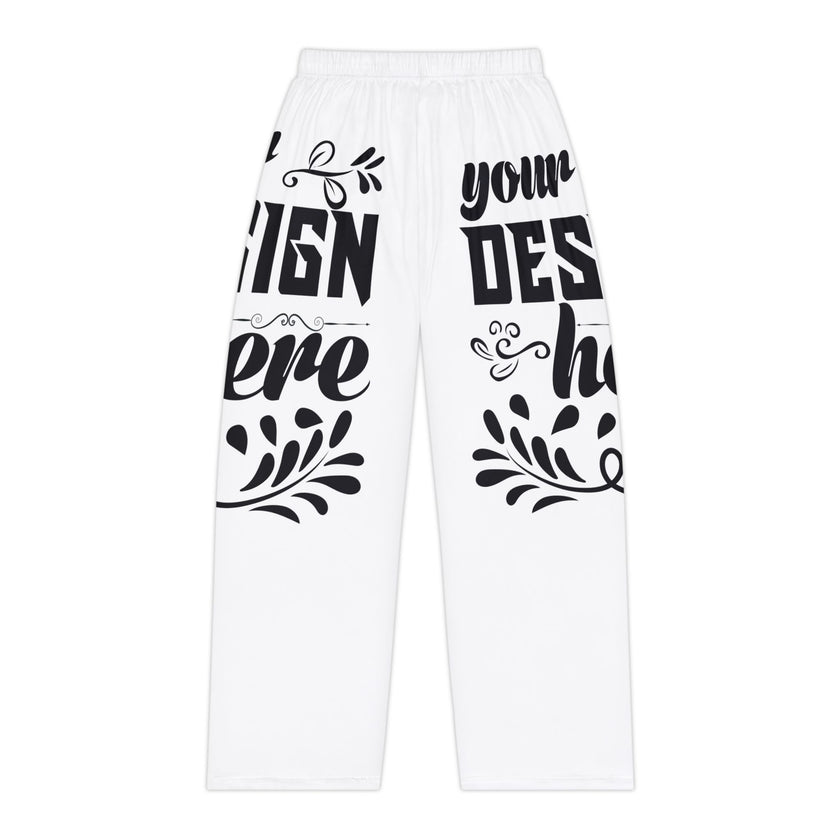 Customizable Womens Pajama Pants All Over Print Light Brushed Polyester