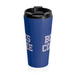 Stainless Steel Travel Mug 15oz | Books and Coffee Stainless Steel and Dye Sublimation