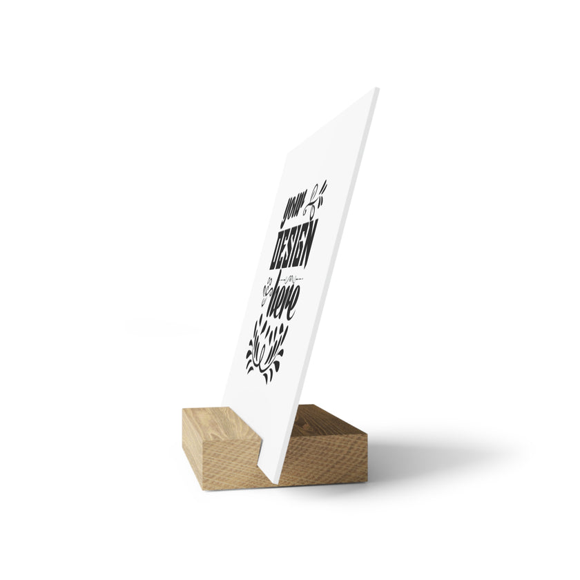 Customizable Gallery Board with Wooden Stand 1.8mm Giclée Print