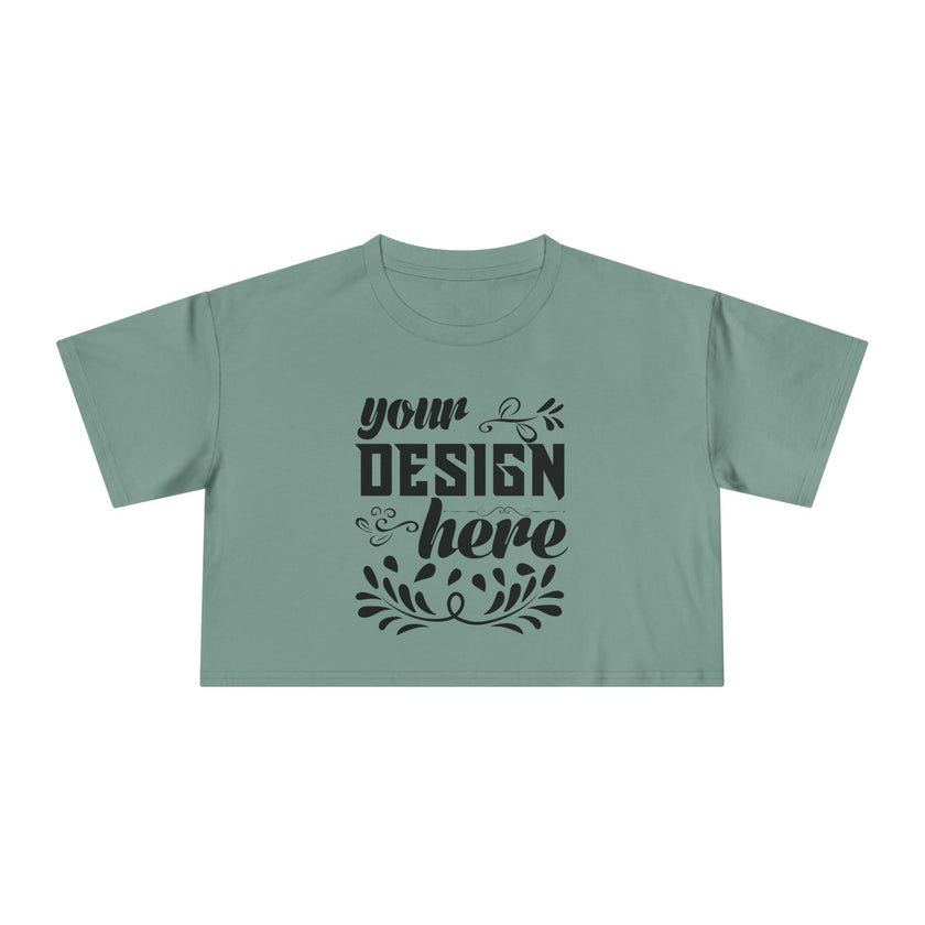 Customizable AS Colour 4062 Womens Crop Tee Dropped Shoulder