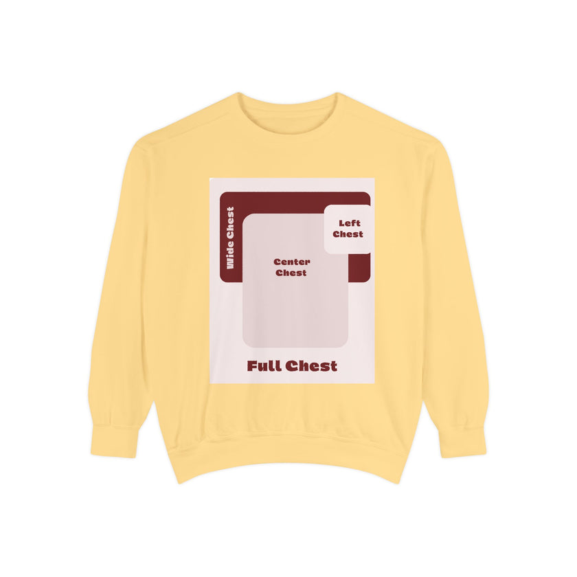 Customizable Comfort Colors 1566 Unisex Garment Dyed Sweatshirt DTG Custom Design