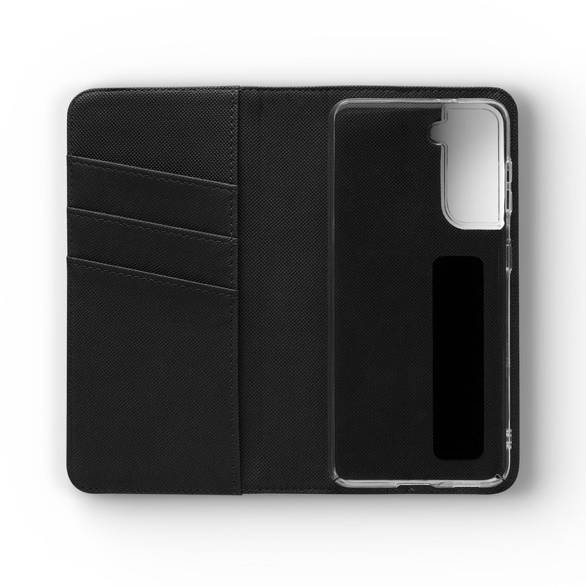 Customizable Flip Folio Phone Case With Card Slots Stand And Elastic Strap