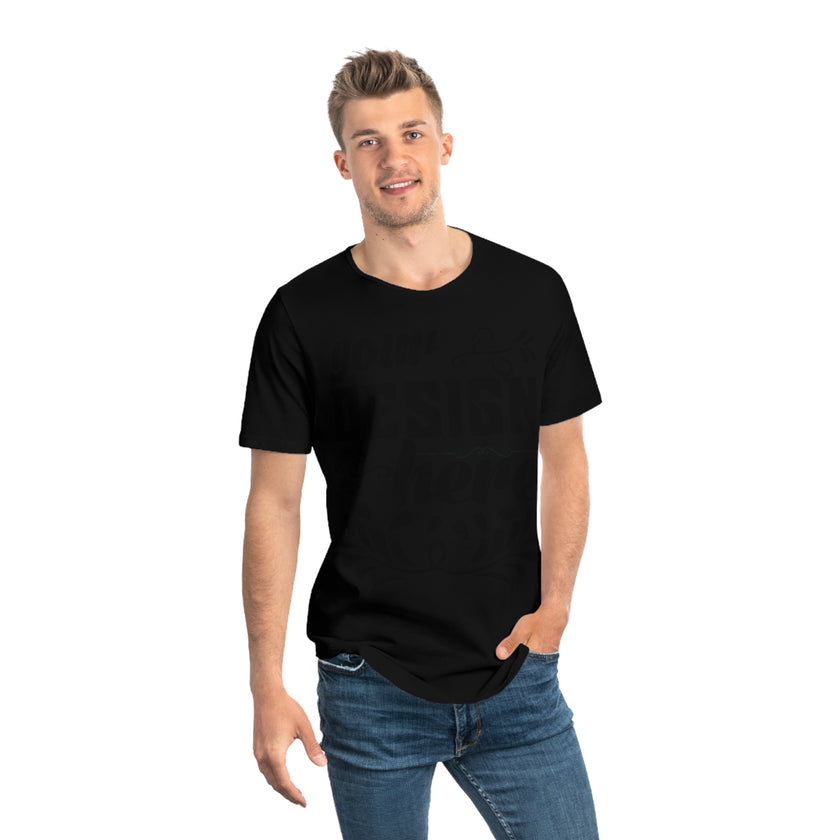 Customizable Bella+Canvas 3003 Mens Jersey Curved Hem Tee