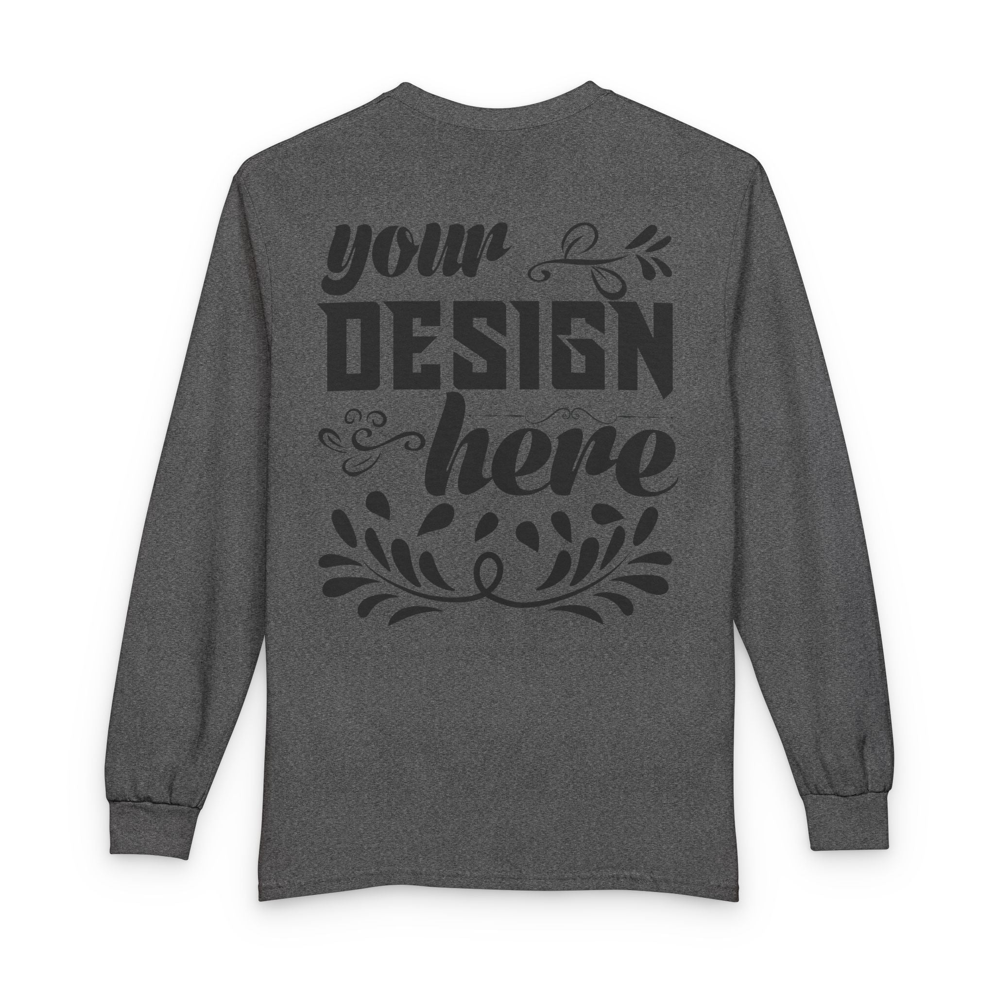 Customizable Gildan 5400 Unisex Long Sleeve T Shirt 100 Cotton Rib Cuffs