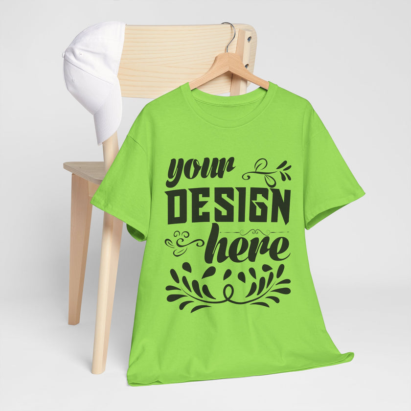 Customizable Gildan 5000 Unisex Heavy Cotton T-Shirt Classic Fit