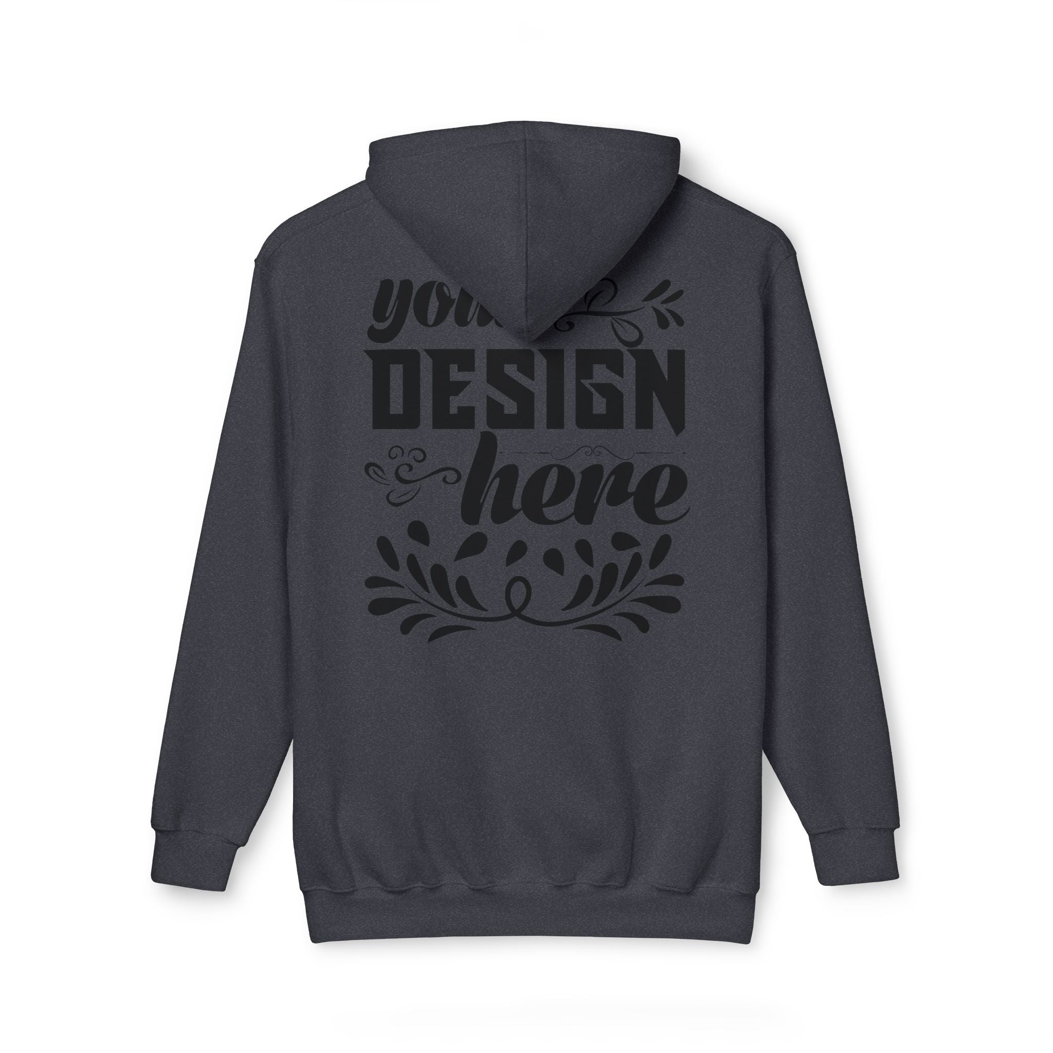 Customizable Bayside 960 Unisex Heavyweight Hooded Sweatshirt Made in US