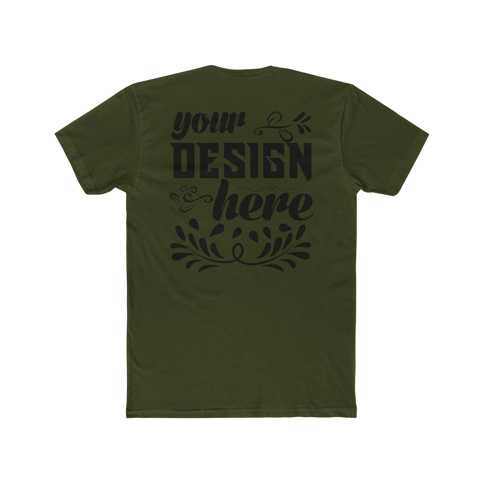 Customizable Next Level 3600 Unisex Cotton Crew Neck Short Sleeve Tee