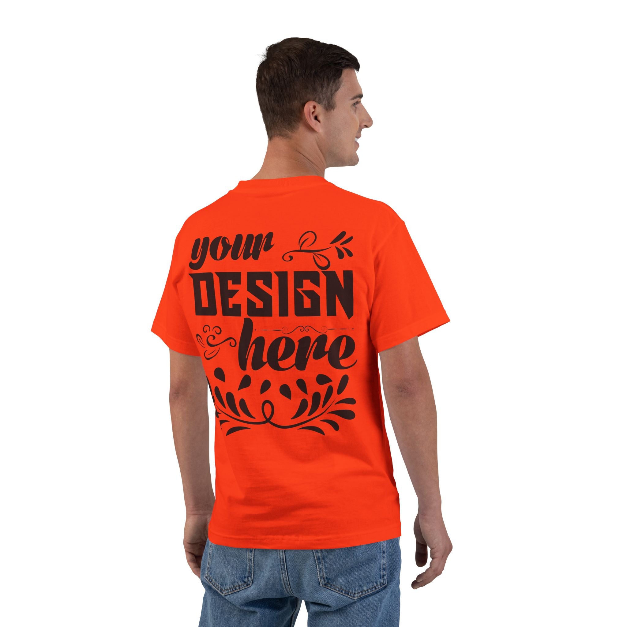 Customizable Hanes 5180 Beefy T Short Sleeve Cotton T-Shirt