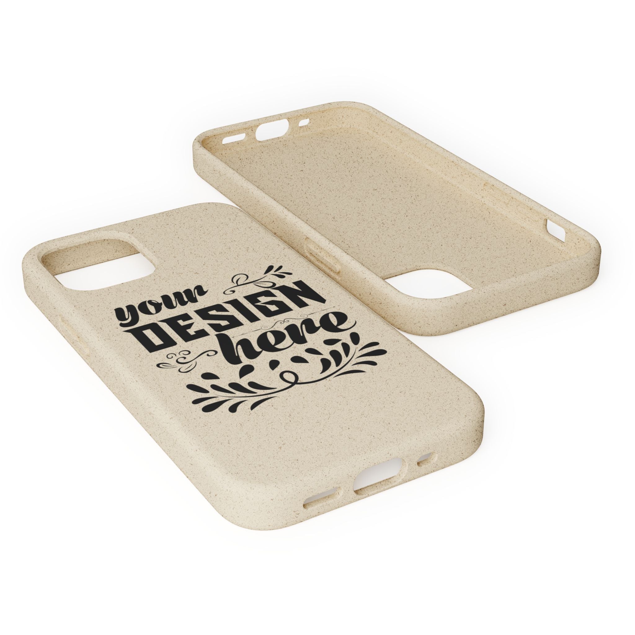 Customizable Biodegradable Phone Case Matte Finish Wireless Charging