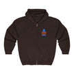 Gildan 18600 Unisex Full Zip Hoodie | Super Daddy Embroidery