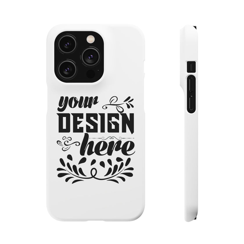 Customizable Snap Phone Case Slim Lightweight Polycarbonate Gloss Or Matte